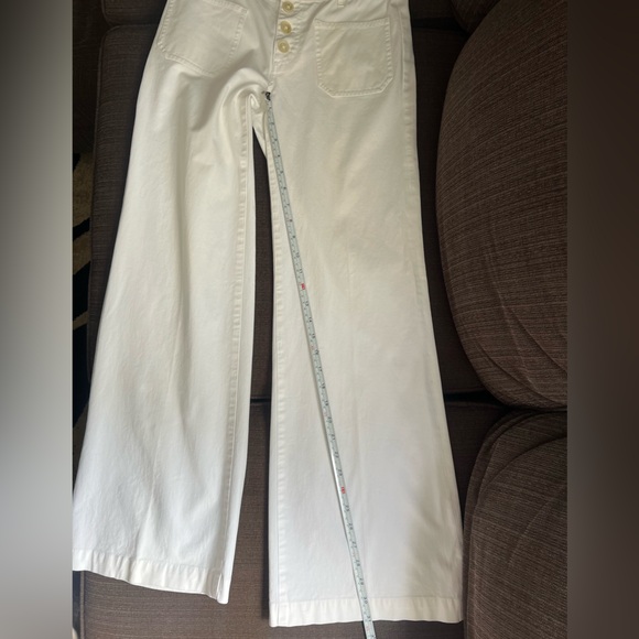 Lauren Ralph Lauren White Pants Wide Leg Size 2 Cotton CozyCruise Career Church - Picture 7 of 9
